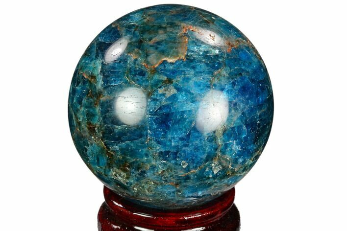 Bright Blue Apatite Sphere - Madagascar #121787
